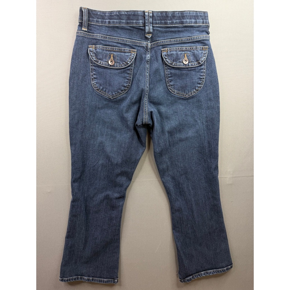 Lee Jeans Women‎ Dark Blue Comfort Waistband Stretch Straight Leg 30x26